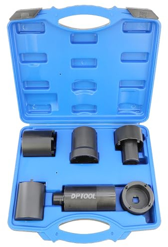 DPTOOL Kit de Herramientas de Llave de Tuerca de Husillo 6 Piezas Juego de Llaves de Tuerca de Bloqueo de Eje Accionamiento 1/2 Removedor Instalador de Tuerca de Cubo de Rueda Compatible con Ford