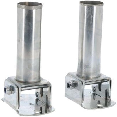 Support Mâle basculable pour échelle de Piscine - Articulé - INOX - Lot 2 pièces - POOLCO