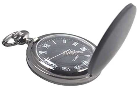 BESPORTBLE Klassische Taschenuhr Mit Quarzuhrwerk Mattierte Herrenuhr Leichte Uhr Inklusive Kette Praktisch Und Langlebig