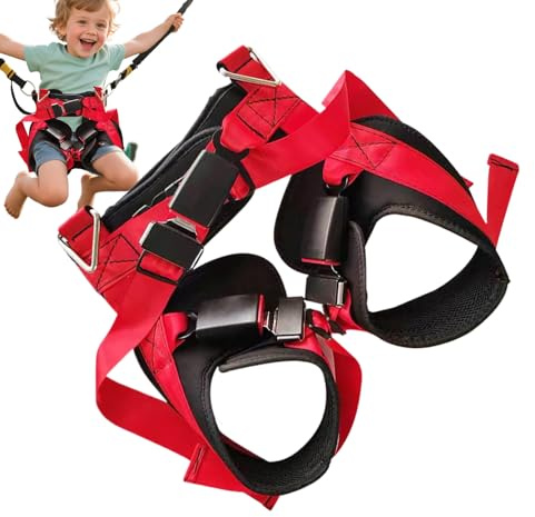 Rukjmqi Arnés De Seguridad Anticaídas,Cinturón De Protección Para Cama Elástica | Protector de Hebillas para Cama Elástica - Accesorios Deportes Extremos para Escalada, Ciclismo, Running, Senderismo
