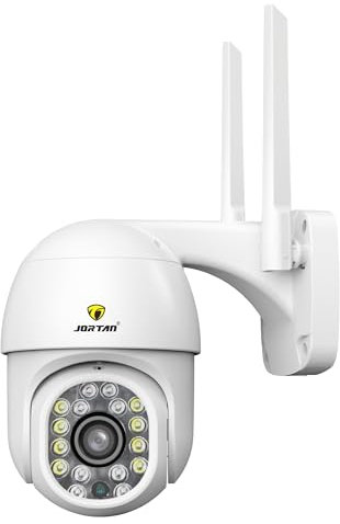 Jortan Tech JT-8275QJ, telecamera a cupola monoculare, 3 MP, visione notturna, rotazione orizzontale e verticale, allarme, archiviazione fino a 128 GB, monitoraggio remoto, resistente ai fulmini