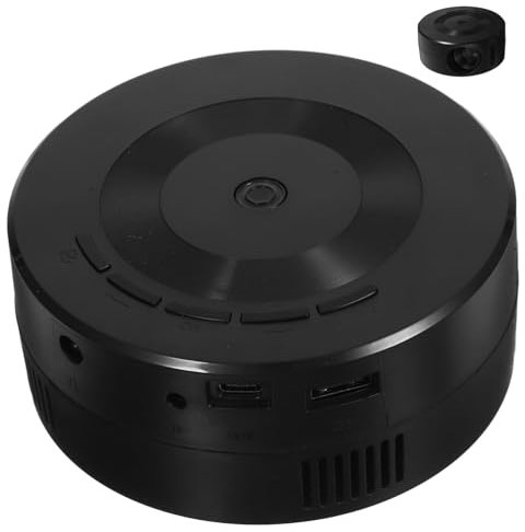 SHINEOFI Miniproyector Portátil Compatible 1080p para Niños, Doméstico Películas, Mini Proyector De Plástico Abs Sin Olor, Pantalla Espejo para Móvil, Entretenimiento Casa, Color Blanco