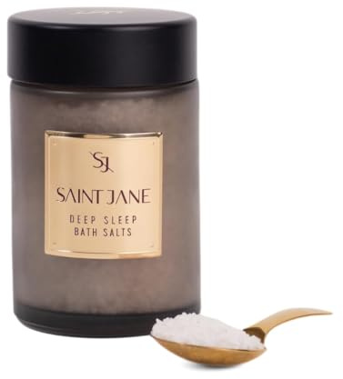 SAINT JANE - Deep Sleep Bath Salts with Magnesium + Peptides | Luxury, Floral-Infused, Clean Skincare (12 oz | 355 ml)