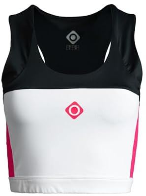 Izas Aguila II Top Deportivo de Mujer para Padel con Cuello Halter y Espalda Cruzada. Camiseta de Tirantes Transpirable y Elástica para Deporte. Color Verde Agua