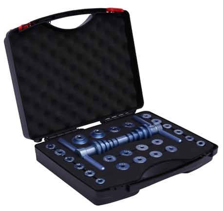 Estabeter Kit de pressage pour roulement de vélo - Kit de presse de roulement intérieur de vélo en aluminium - Outil d'installation de roulement intérieur avec boîte