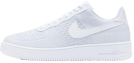 NIKE Herren Air Force 1 Flyknit 2.0 Sneaker, White Pure Platinum Pure Platinum White, 50.5 EU