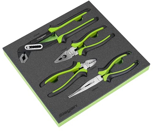 Siegen by Sealey Comfort Grip Pliers Set 4pc - S01298