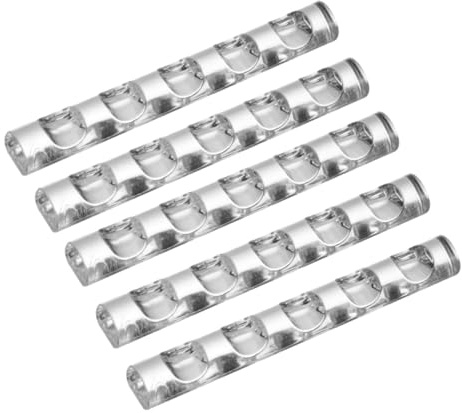 VILLFUL Porte-stylo en Acrylique 5 Compartiments pour Nail Art, Rangement Pratique et Facile à Utiliser, Support Transparent pour Accessoires Manucure