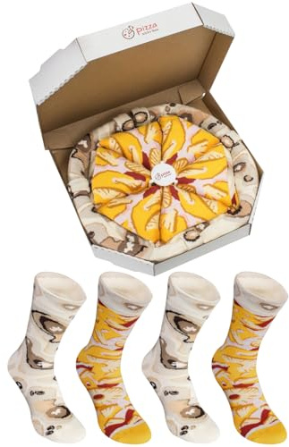 Rainbow Socks - Pizza Hawaïenne Femme Homme - 4 Paires Chaussettes - Taille 36-40
