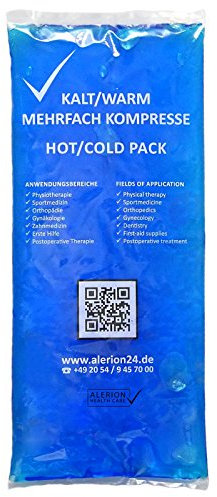 Alerion® 25 Stück 12 cm x 29 cm Kalt-Warm-Kompresse Mehrfach Kompresse Wieder...