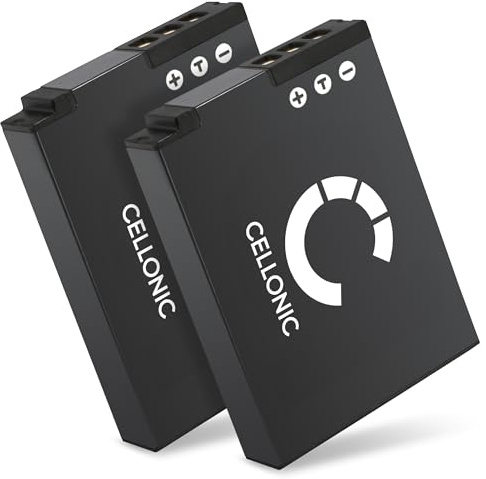 CELLONIC, Akku für Kamera, kompatibel mit Nikon EN-EL12, Coolpix S6200, S9500, S9100 (3.7V, 1100mAh) 2 Stück