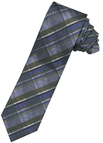 Moschen-Bayern Herren Krawatte Trachtenkrawatte Seide Blau
