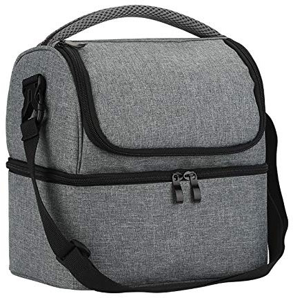 Isolierte Lunch Bag Tote für Frauen Männer Auslaufsichere Thermal Bento Cooler Tote mit Schultergurt für die Arbeit, Schule