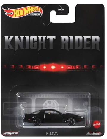 Hot Wheels Retro Entertainment Kitt Vehicle, 1:64 Scale Vehicle from Blockbuster Movies, TV, & Video Games, Iconic Replicas for Play or Display, Gift for Collectors