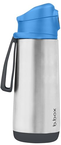 b.box Insulated Sport Spout Drink & Water Bottle | Tilt and Sip |Keeps Drinks Cold up to 15hrs, Warm up to 8hrs | 500ml/16.9