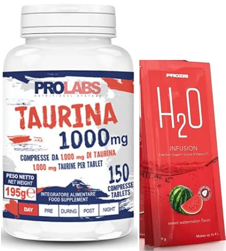 Prolabs Taurina 1000 mg + H2o Prozis - 150 compresse - Taurina in compresse
