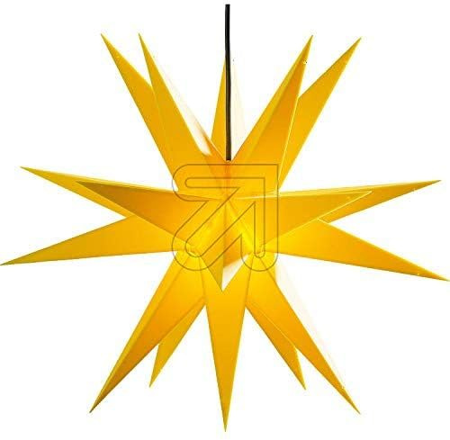 COLOURS MANUFAKTUR YOUR COLOUR YOUR LIFE Weihnachtsstern Adventsstern Stern für Außenbereich (groß, gelb)