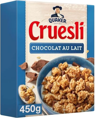 Quaker Cruesli Chocolat au Lait 450 g (Lot de 5)