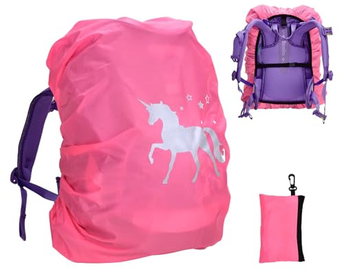 Willingood Mochila impermeable para niños con correa de hebilla (18-35 L), color rosa