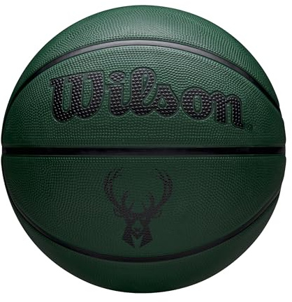 Wilson Balón NBA Team Tribute Solid, Costuras Profesionales, Estabilidad y Cubierta de Rendimiento, Juego al Aire Libre, Todas Las Superficies, Equipo: Chicago Bulls, Color: Rojo, Talla: 5