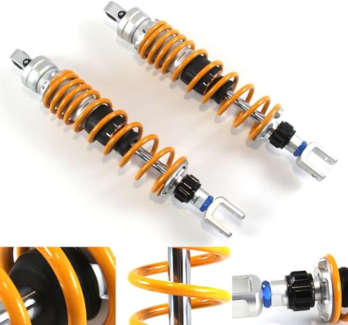 425mm /16.7 Ammortizzatore posteriore Sospensione Universale per H.o.n.d.a Silverwing Silver Wing 600 2002-2007 Moto Accessories Oro 2003 2004 2005 2006