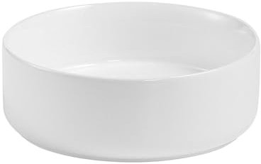 MOB-IN Vasque à Poser Ronde en céramique Blanche 30,5cm