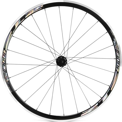 700C Road Bike Wheelset, Ultralight Aluminum Alloy 30mm Road Bike Wheel, 20H Front/24H Rear High-Strength Bike Rims, 700c Clincher, Rim Brake, Compatible 8-12 Speed Cassettes (Only Rear Wheel)