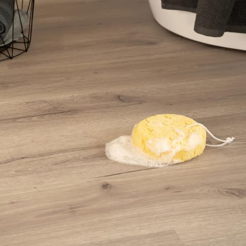HOME DELUXE Clic - Pavimento in vinile con calpestio ROMIA Rovere Crema - 2 m² | clic in vinile con isolamento acustico, pavimento in vinile con isolamento acustico, clic su pavimento in vinile con