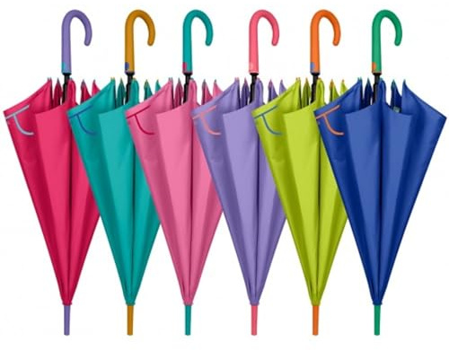 PERLETTI Ombrello 61/8 Automatico Bicolor Antivento in Microfibra D.102 cm Cod. 26410