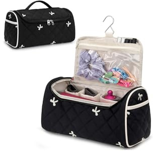 Linpr Custodia da Viaggio Compatibile con Dyson Airwrap e Supersonic Organizer, Porta Asciugacapelli per Arricciacapelli, Accessori e Styler, Borsa a Muro Organizzatrice Portatile (Fiocco Nero)