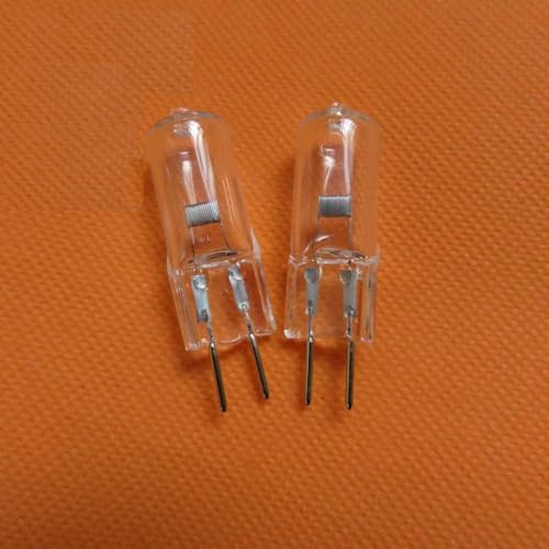 TYKGSQIP G6.35 Halogen Bulb 24v 100 W150W 250W 24v Warm White 2700K GY6.35 Base Halogen Light Source, Suitable for Cabinet Light Display Light(5pcs/24V 100W)