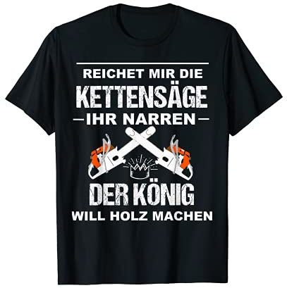 Herren Waldarbeiter Holzfäller Outfit Forstwirt Fun Idee T-Shirt
