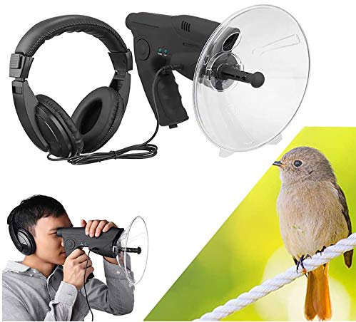 Antenna parabolica Microfono direzionale, amplificatore sonoro Monoculare X8 ascolto remoto, telescopio per l'ascolto degli uccelli, passeggiate nel bush, caccia, pesca, attrezzi da campeggio,Battery