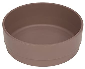 LÄSSIG Bol pour enfants Vaisselle pour enfants sans mélamine, sans BPA, pour lave-vaisselle et micro-ondes/Bowl Uni choco
