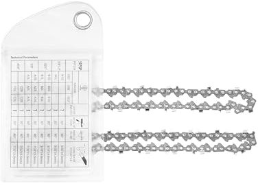 KIESBOHR Catena per motosega 1/4 47, compatibile con motosega KIESBOHR CS001 e CS001N 8-ZOLL (2 pezzi)