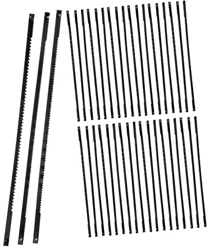 OSALADI 36st Dekupiersägeblatt Dekupiersägeblätter Aus Metall Laubsägeblätter Teil Dekupiersäge Sägeblätter Stiftende Sägeblätter Für Hobby Endsäge Sk5 Kohlenstoffstahl Zubehör