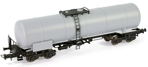 Evemodel 1 pezzo modello Trur H0 1:87 Carro Caldaia Treno Serbatoio olio con ruote metalliche DC (grigio), C8768
