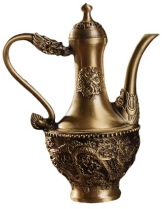 JISADER Cafetière turque Théière en laiton Pichet à eau Bouilloire à thé pour fête Salle à manger Maison