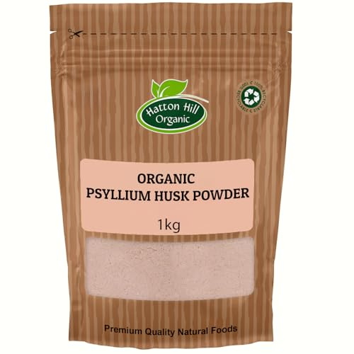 Organic Psyllium Husk Powder 1kg by Hatton Hill Organic