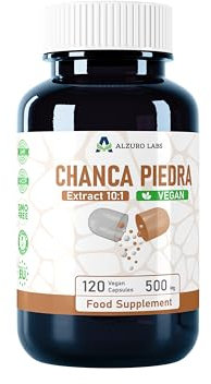 Alzuro Labs Chanca Piedra | 5.000mg equivalente (500mg 10:1 Extracto) | 120 Cápsulas Veganas | Suministro de 4 meses | Probado en laboratorio Suplemento dietético certificado GMP