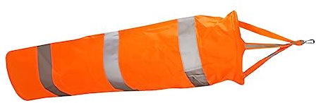 KONTONTY Veleta De Color Naranja Bandera De Viento Reflectante para Jardinería Exterior Herramienta De Dirección del Viento Hecha De Oxford