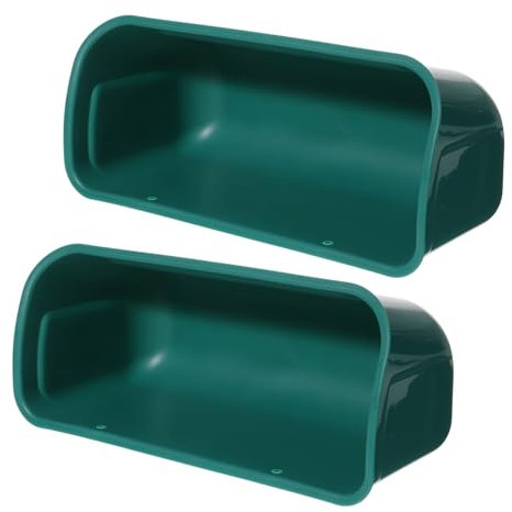 iplusmile 2stücke Teiliges Robustes Großer Automatischer Futterspender Für Hühner Enten Gänse Und Ziegen Livable Praktische Rostfreie Futterrinne Für Trockene Und Nasse