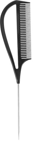 Sewroro Pettine Per La Separazione Dei Chioma Con Coda in Acciaio, Pettine a Coda Di Separazione in Plastica, Strumento Multifunzionale Per Salone Di Styling Professionale e Uso Domestico