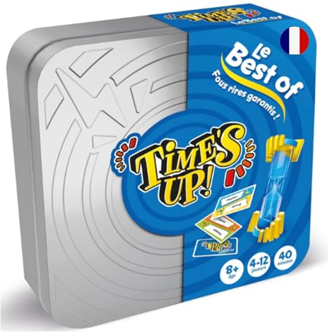 Asmodee - TIME'S UP! The Best Of - Ambiance brädspel för barn från 8 år - Skratt och vänlighet - Best Party & Family Editions - 4 till 12 spelare - 40 min - På svenska- Viloproduktion