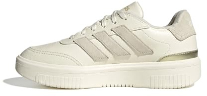 adidas Mujer COURTBLOCK Shoes, Off White/Alumina/Gold Met., 40 EU