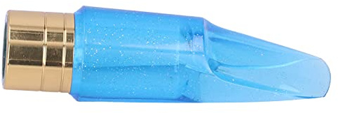 Embout de Saxophone Alto Bb en ABS Bleu Transparent, Idéal pour le Remplacement des Accessoires D'instruments à Vent