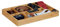 Relaxdays Schubladeneinsatz Bambus H x B x T: ca. 5 x 45 x 32 cm Küchenorganizer, Trennwände Besteckkasten, natur