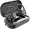APEKX Auriculares Bluetooth True inalámbricos con Estuche de Carga IPX7 Sonido estéreo a Prueba de Agua Micrófono Incorporado intrauditivos Bajos Profundos para Deportes Correr Negro