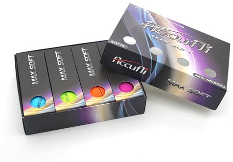 ACCUFLI Max Soft Golf Balls (Matte 12-Pack)
