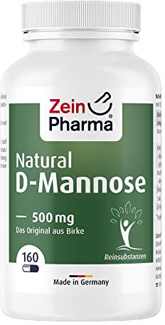 ZeinPharma Natural D-Mannose, 500mg - 160 Kapseln, 99 g